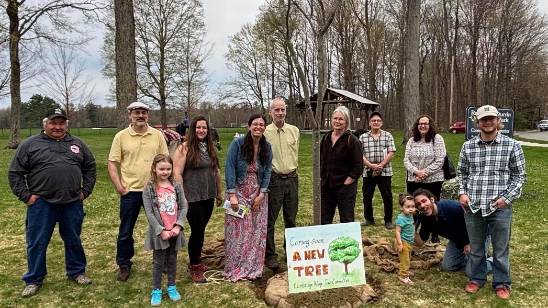 Community members at 2025 Arbor Day Tree Planting 